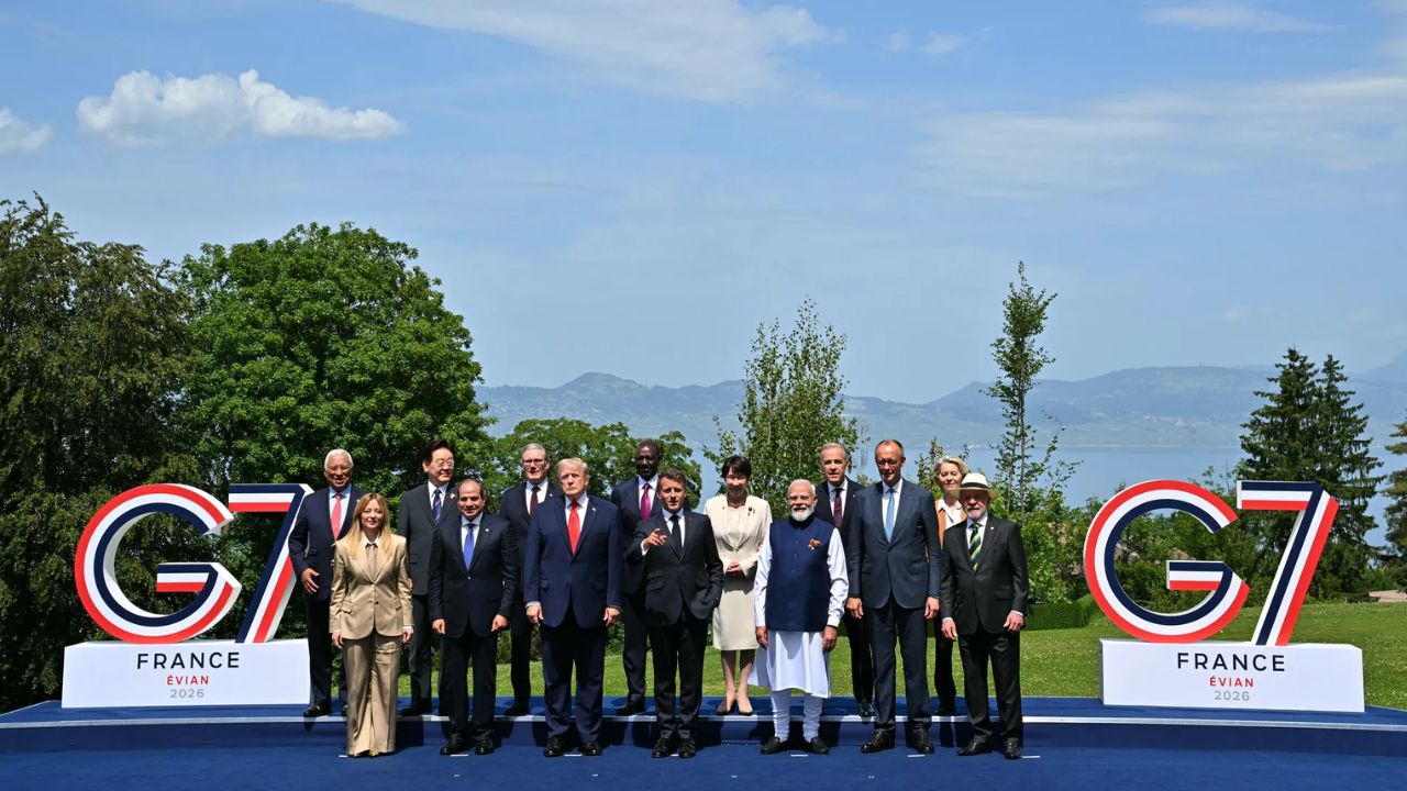 Macron wraps up G7 with AI talks, Trump dinner