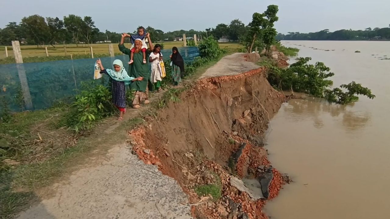 Kangsha river erosion