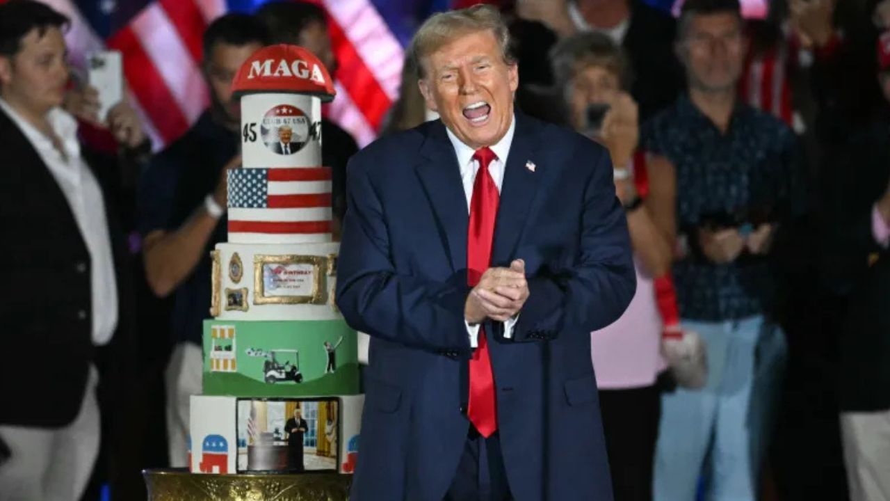 Trump turns 80, stages cage fight at White House