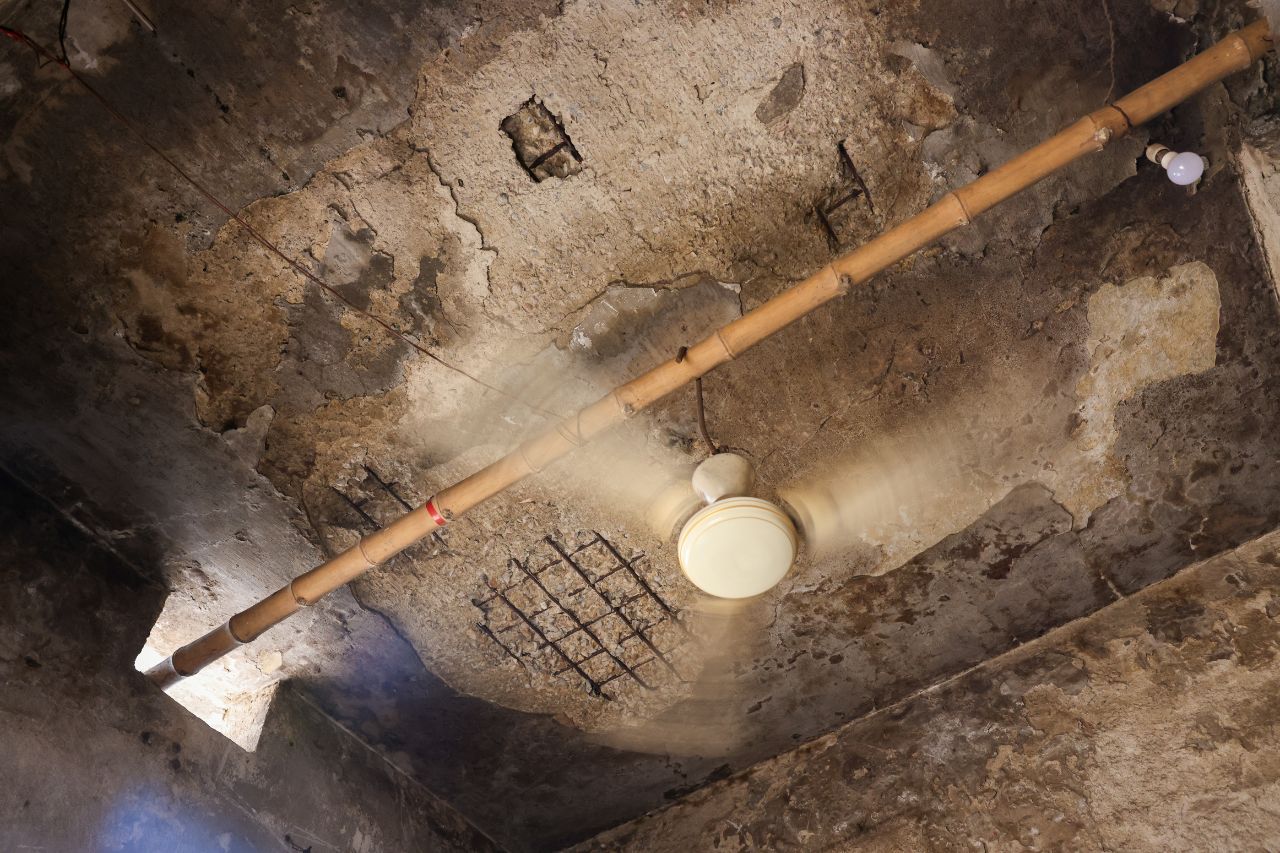 crumbling roof