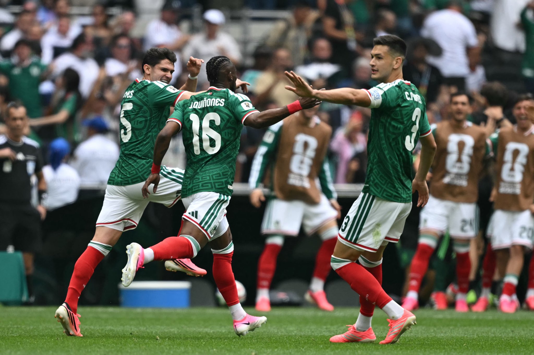 Mexico open World Cup with 2-0 win over nine-man South Africa