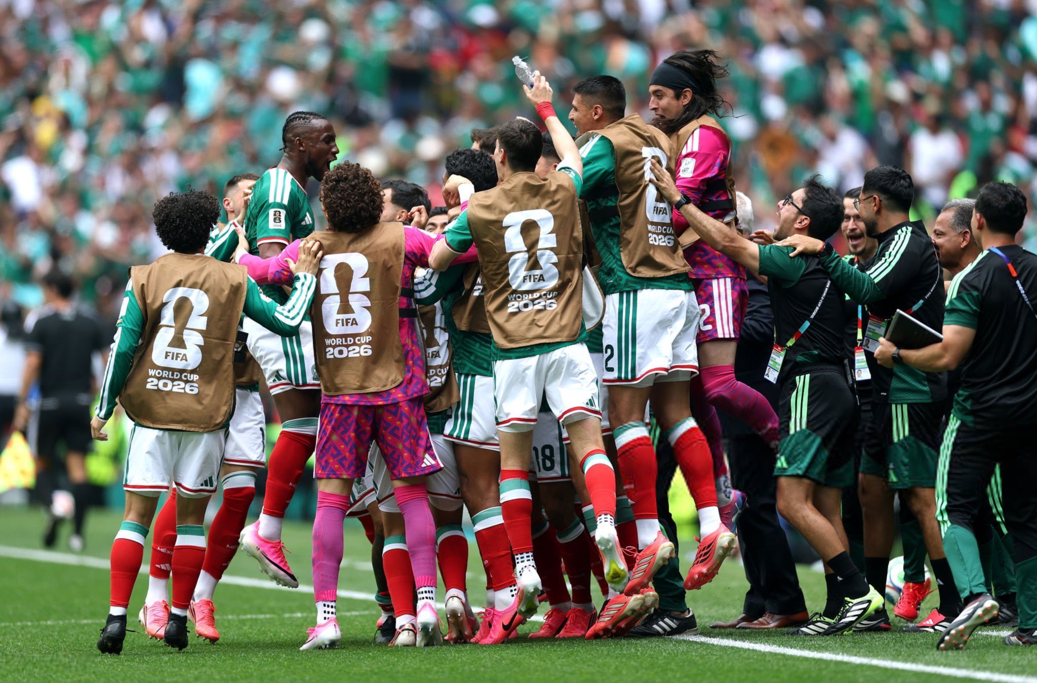 Mexico lead South Africa at half-time