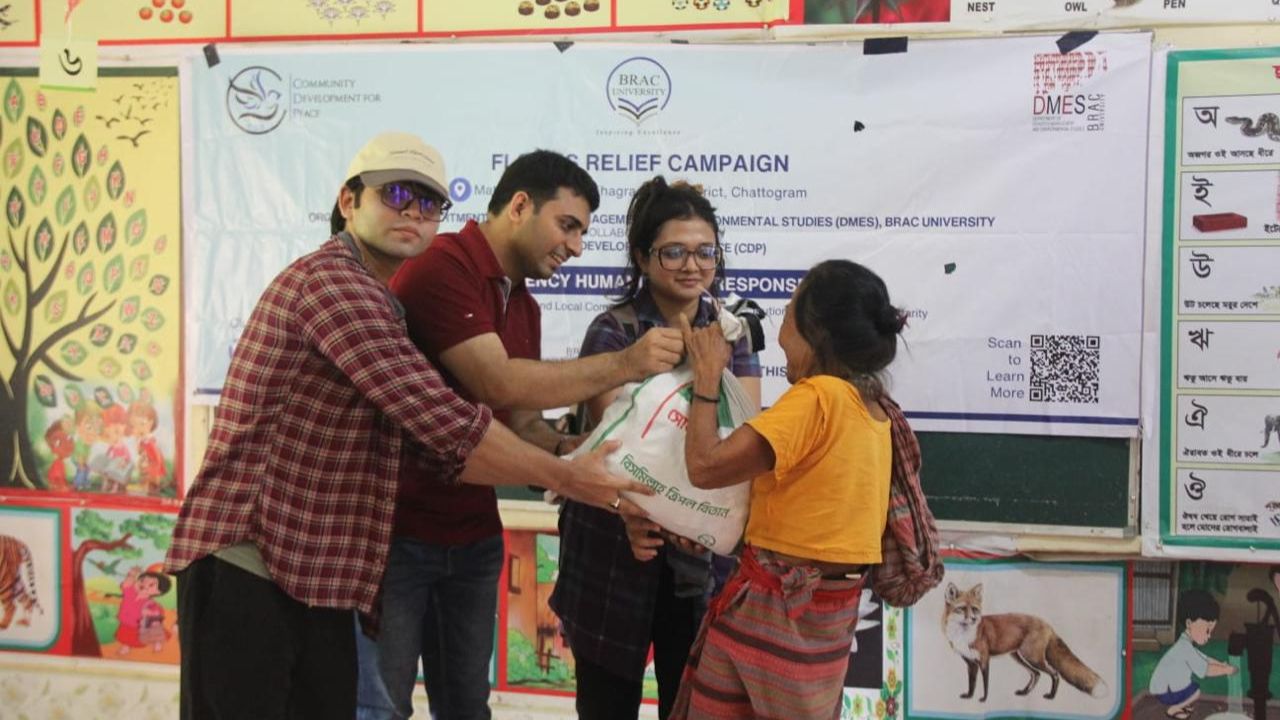 BRAC University launches relief drive in flood-hit Khagrachhari BRAC University