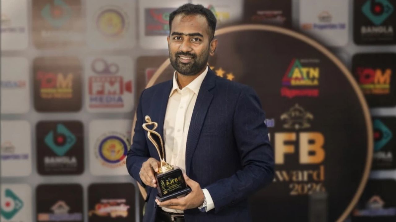 Borhan Khan wins AJFB Star Award for Blind Road Borhan Khan