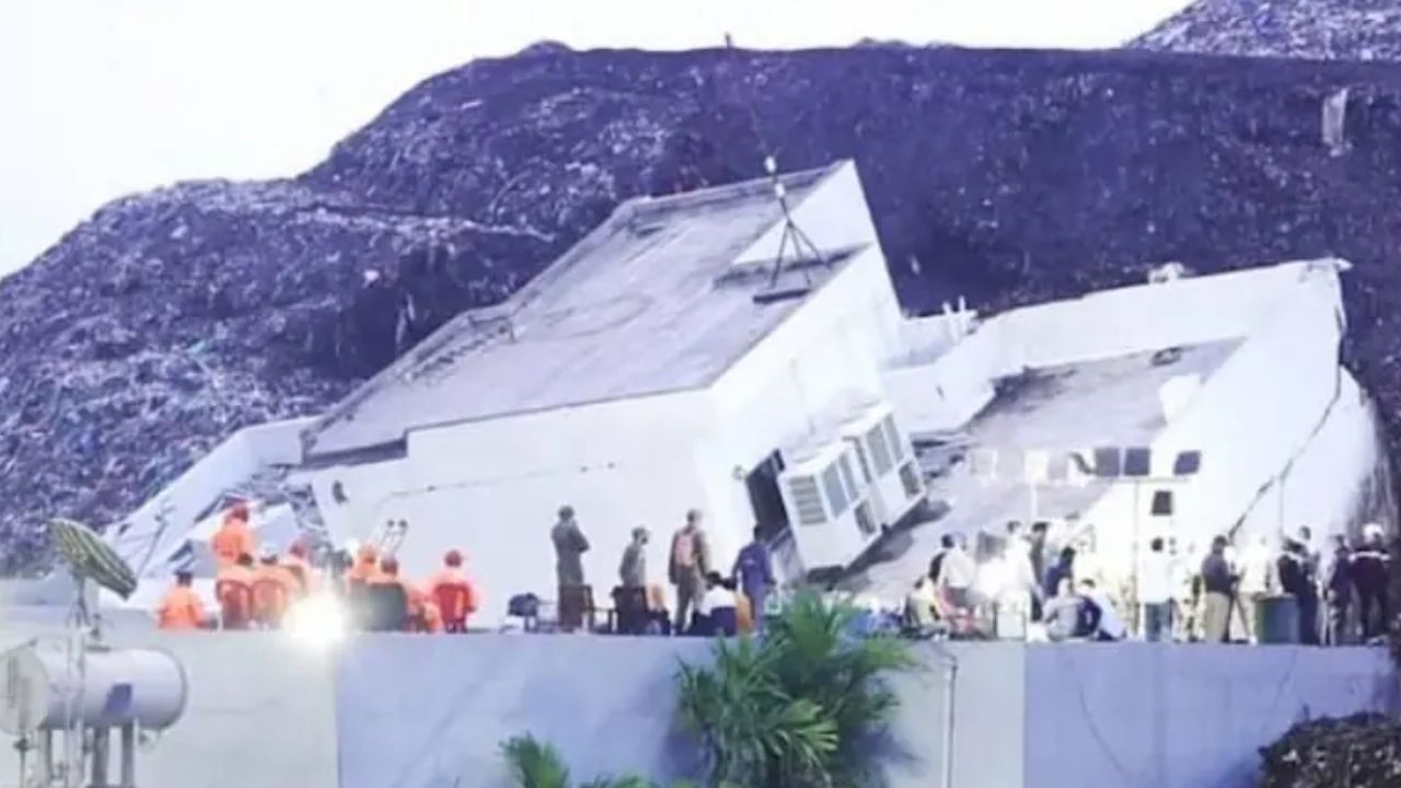 Garbage heap collapse leaves 9 dead at India waste plant Garbage heap