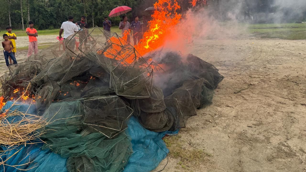 Illegal traps push native fish towards extinction