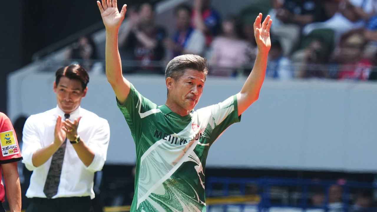 Japan’s King Kazu scores at 59 to end four year wait