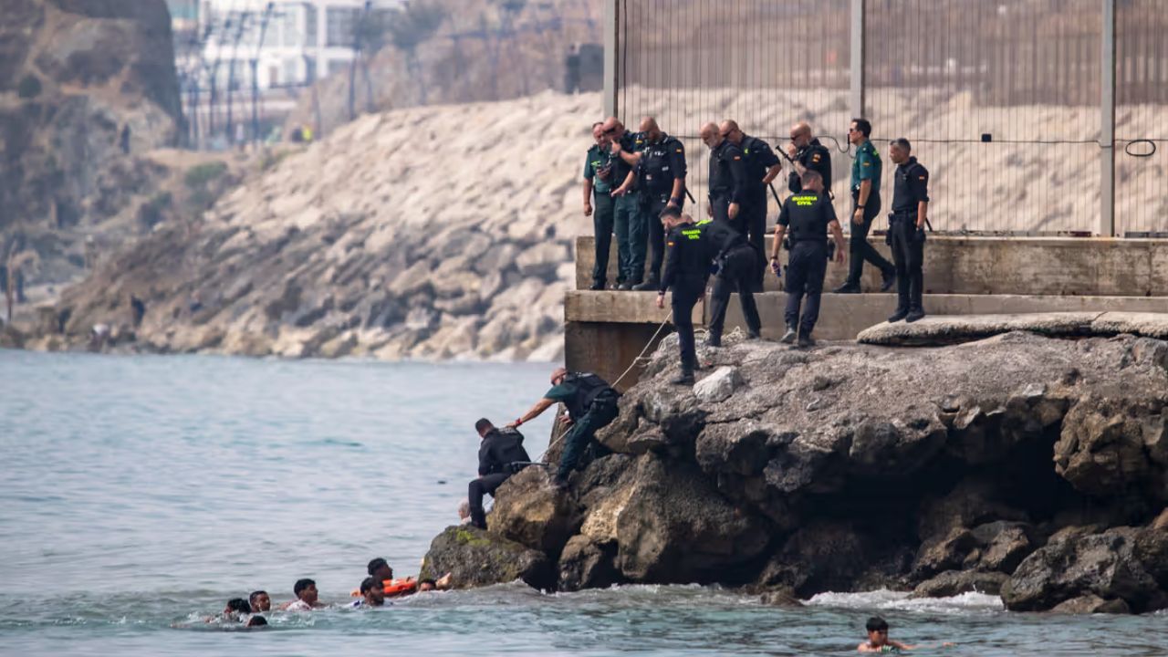 Migrants Spain border