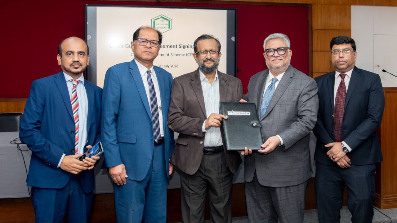 Modhumoti Bank signs PKSF deal for credit guarantees Modhumoti