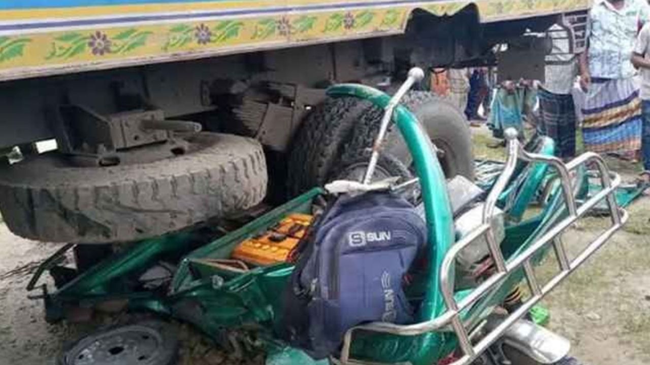 Three killed as truck hits auto-rickshaw in Mymensingh Mymensingh
