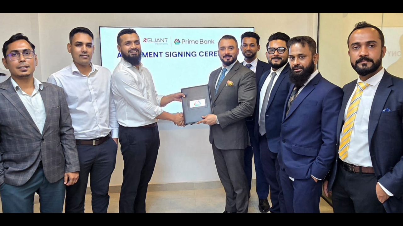 Prime Bank, Reliant International sign deal on vehicle discounts Prime Bank