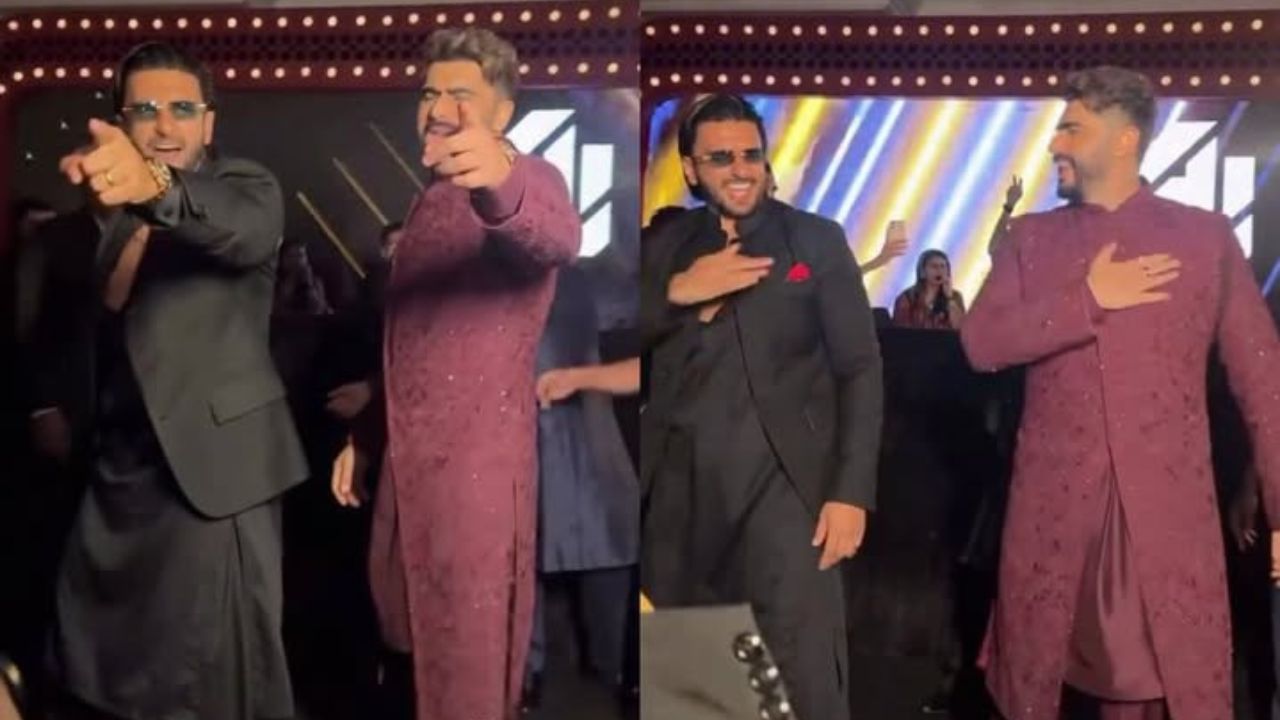 Ranveer, Arjun steal the show at Anshula’s reception