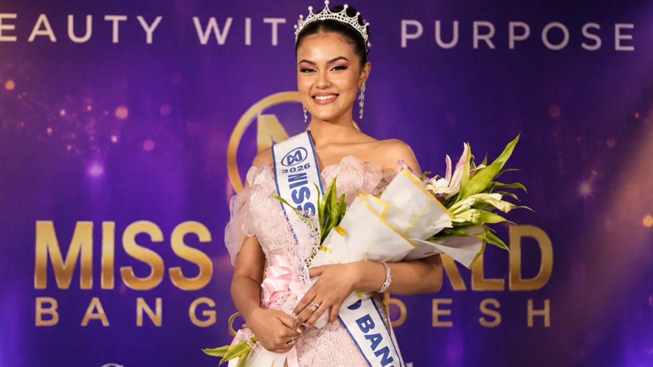 Samanzar Sayeed crowned Miss World Bangladesh 2026 Samanzar Sayeed Miss World Bangladesh 2026
