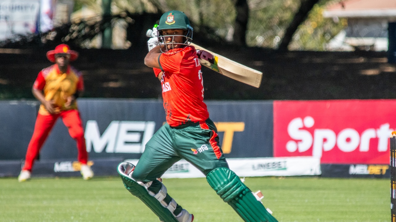 Tanzid stars as Bangladesh beat Zimbabwe to clinch T20I series