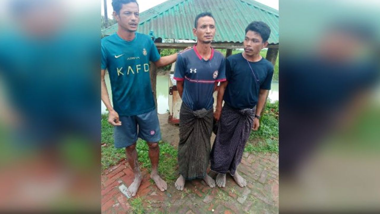 BGB detains Myanmar security men fleeing Arakan Army captivity BGB Teknaf border Myanmar