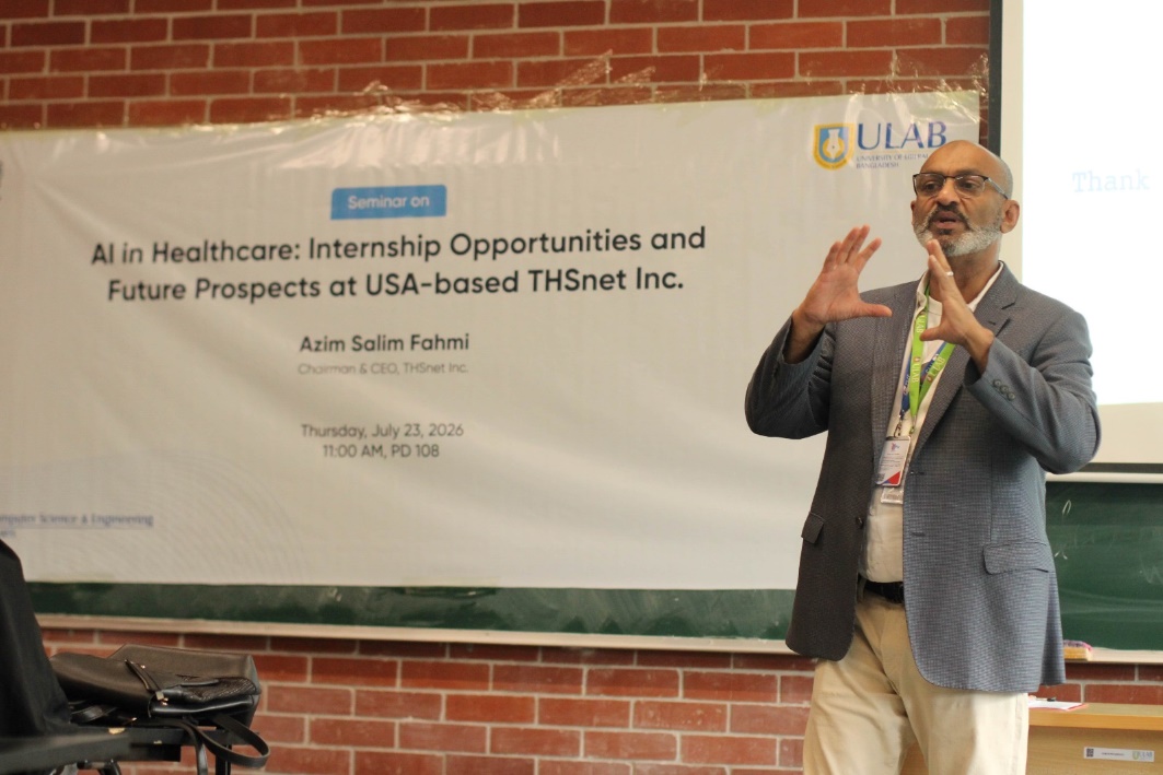 ULAB seminar explores AI healthcare opportunities, global internships ULAB Seminar