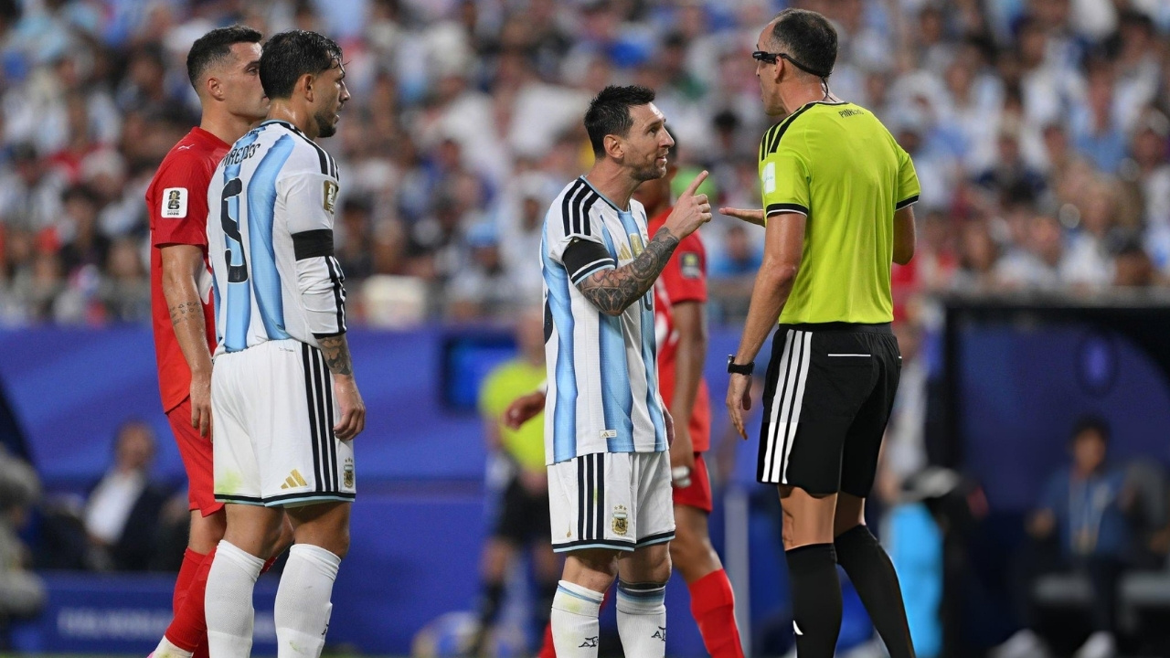 ‘Don’t disrespect me’: Messi tells referee in heated exchange messi referee