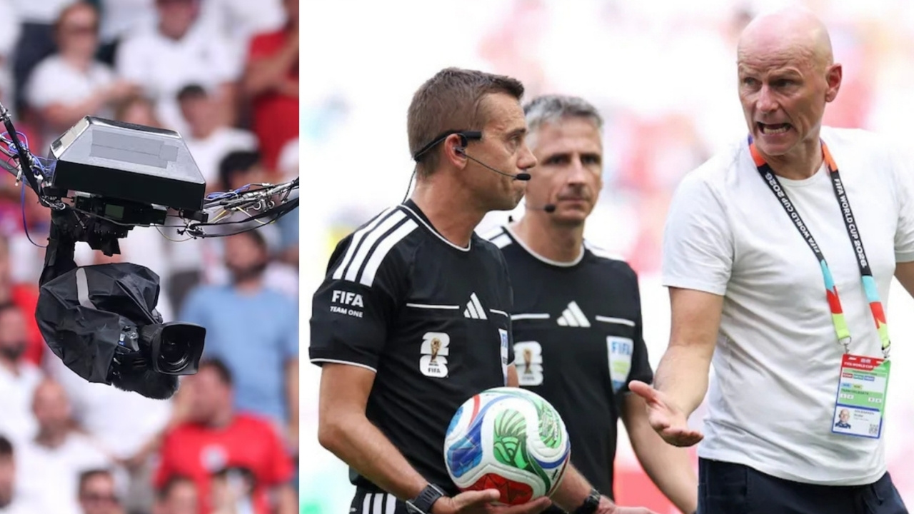 Ball hits Spidercam wire before Bellingham goal vs Norway norway england camera