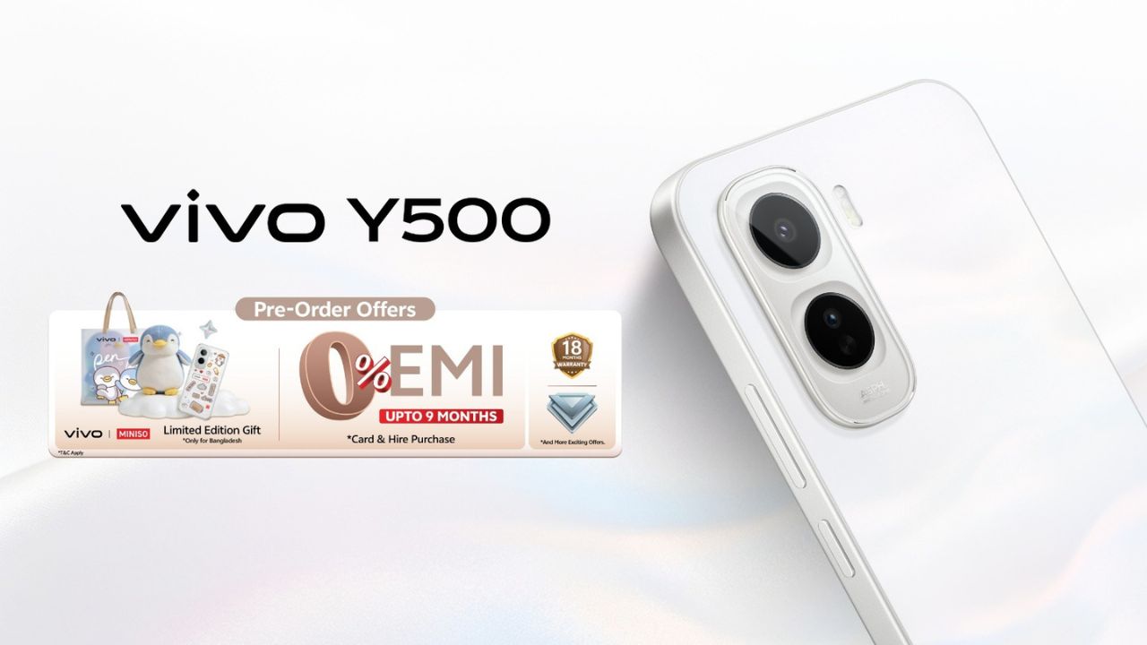 vivo opens Y500 pre-orders with 8,100mAh battery, gifts vivo