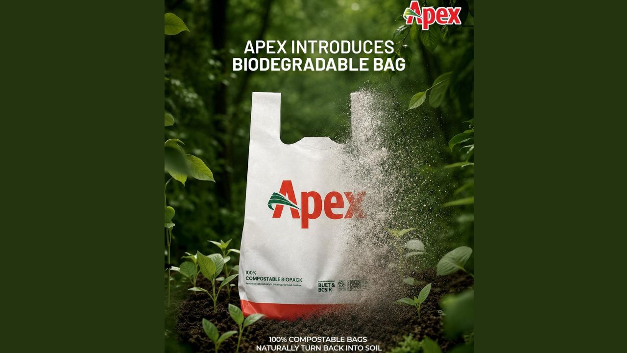 Apex Footwear launches 100% biodegradable shopping bags Apex biodegradable bags