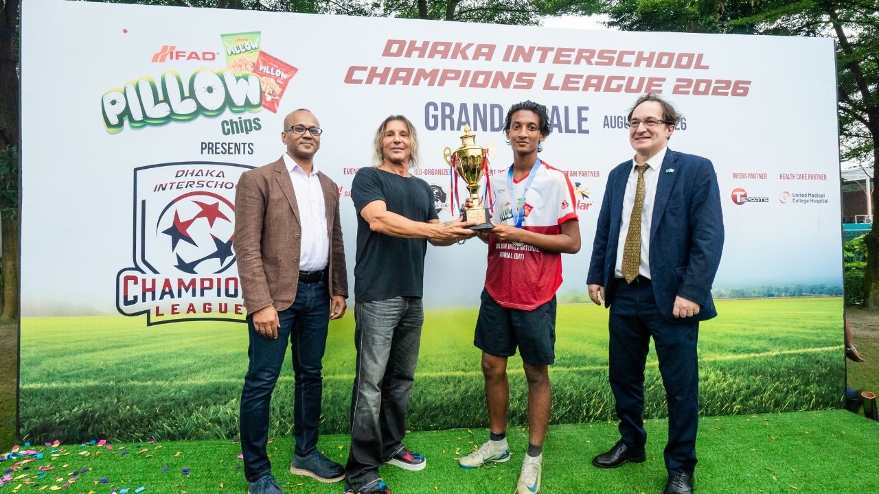 Caniggia inspires young footballers at DISCL final Caniggia
