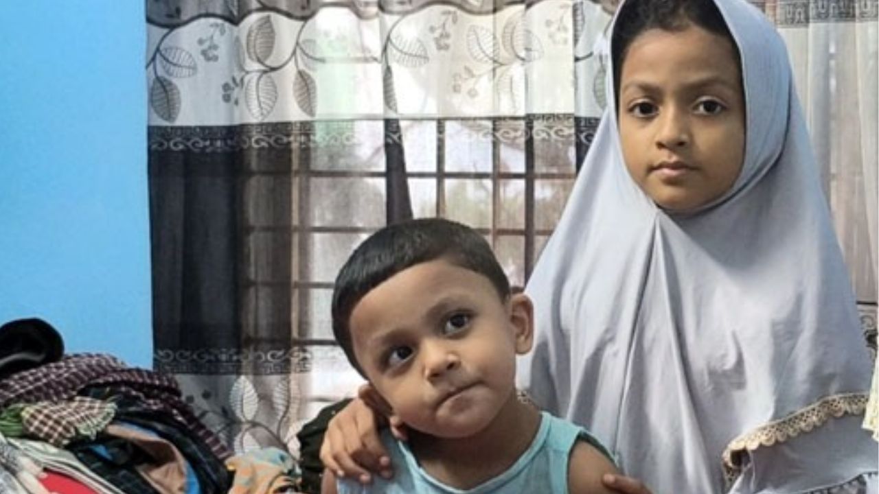 Silent wait of two children for missing marine engineer father Children of Marine Eng
