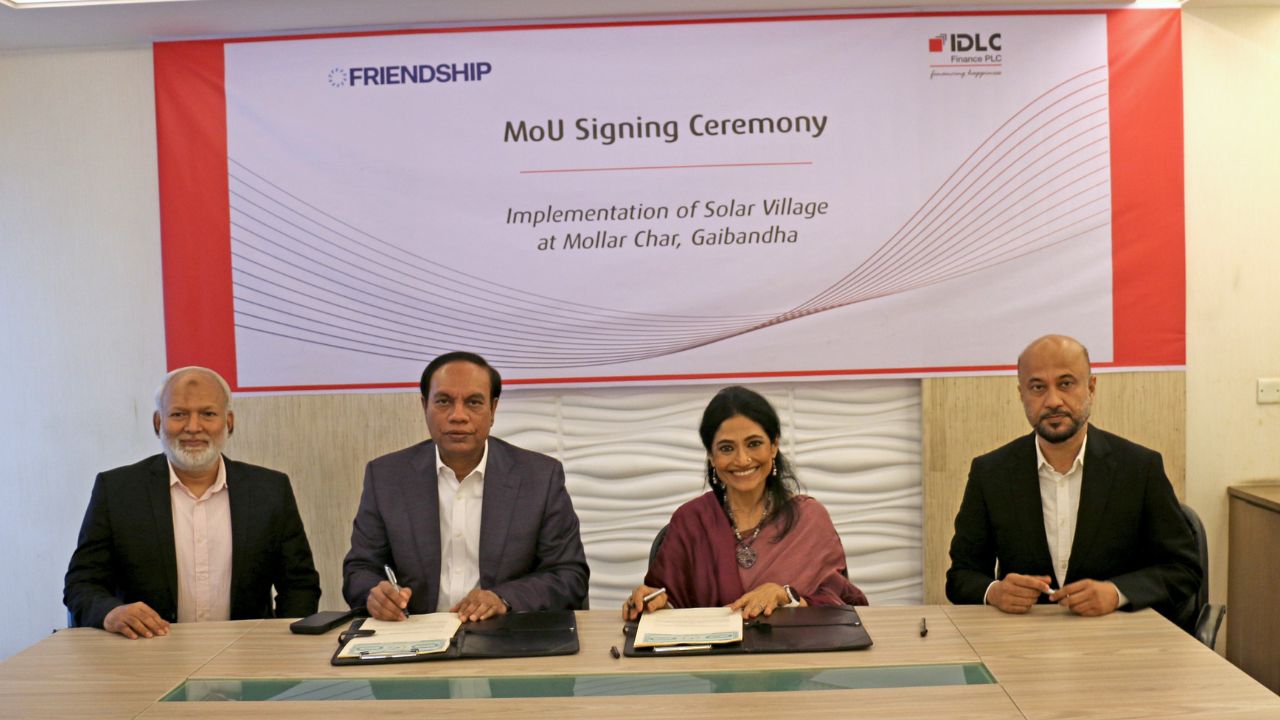 Friendship, IDLC ‘Solar Village’ to cut irrigation costs by a third IDLC