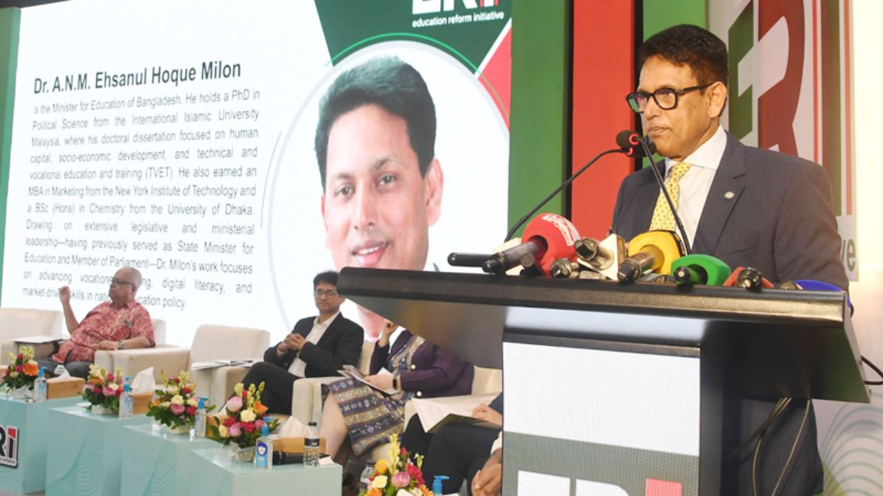 ERI to play key role in improving education quality: Milon Milon