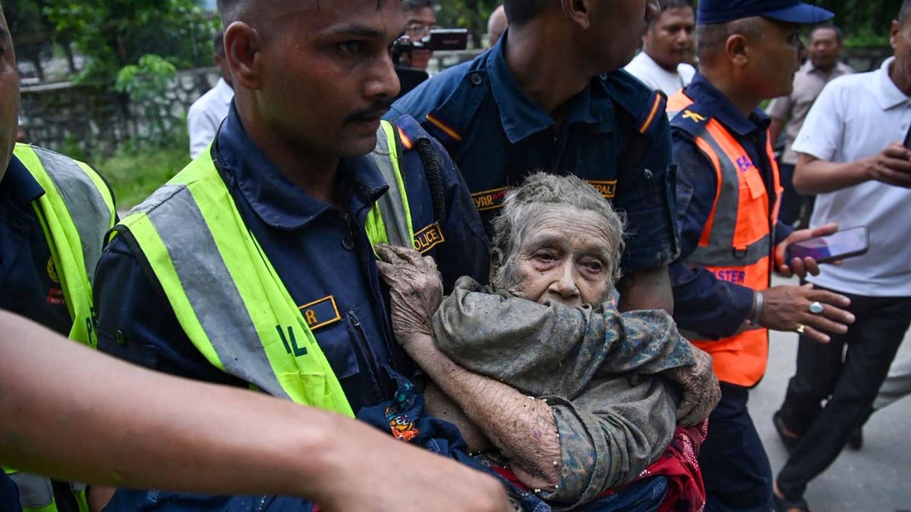 Nepal flood survivors