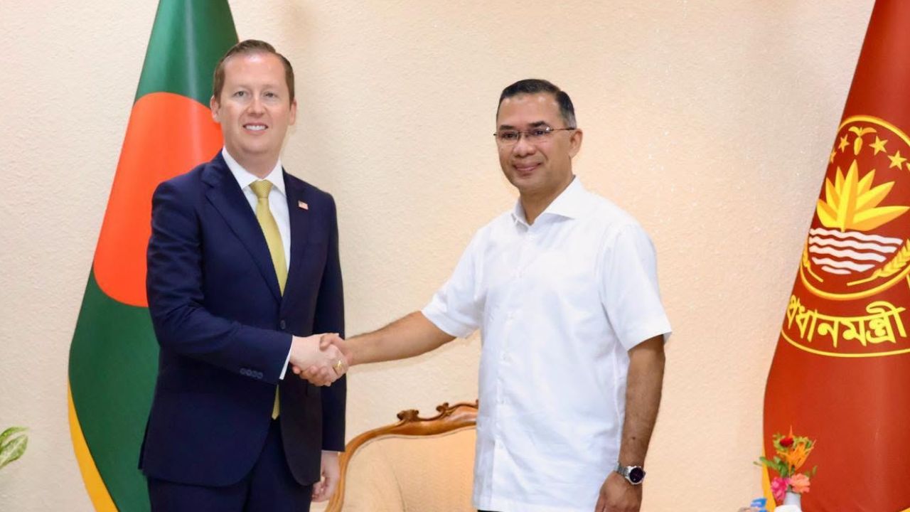 US envoy meets PM, discusses economic cooperation Sergio Gor and Tarique Rahman
