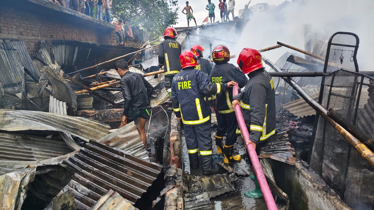 Shyamoli residential area fire