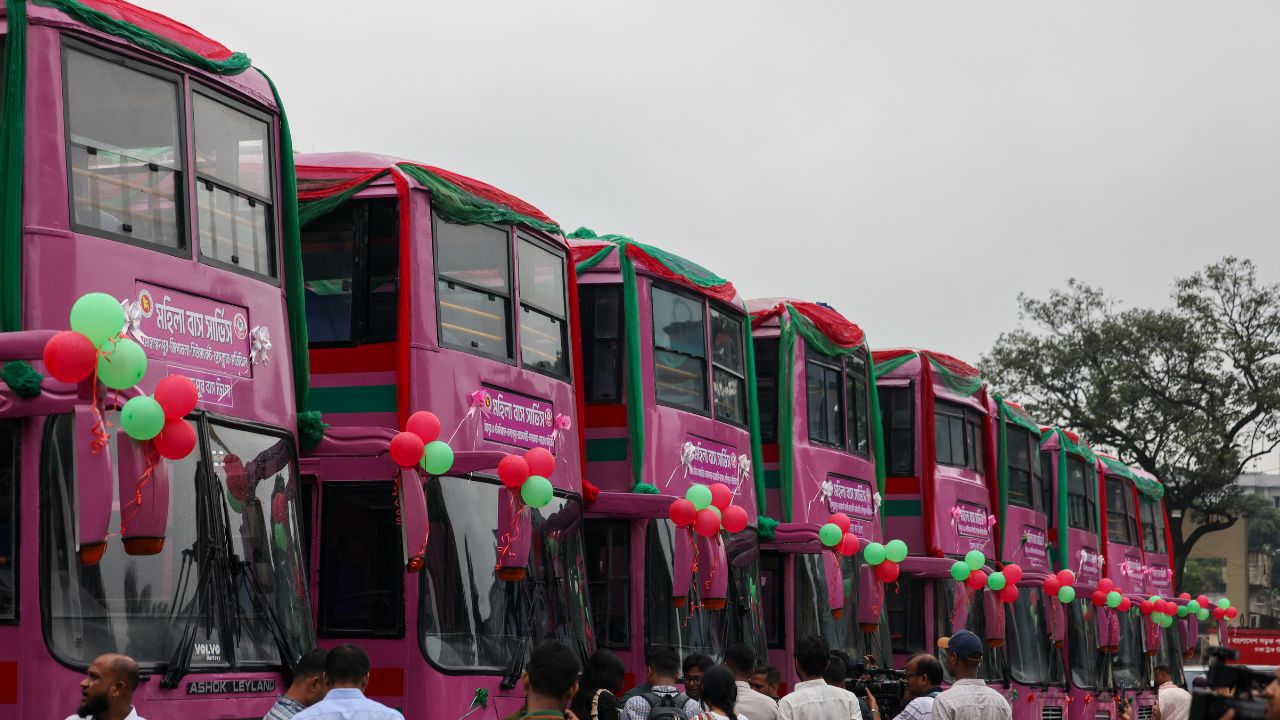 Women-only Pink Bus takes off Women-only