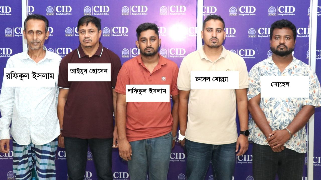 CID arrests 5 members of online betting syndicate in Narsingdi online betting syndicate