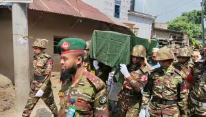 Gunner Tasnim Rifat buried with military honours in Rajshahi