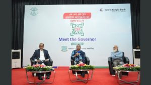 BB governor discusses Bangla QR aspects at BAU