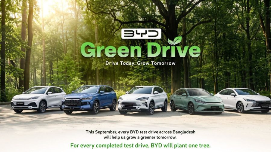 One test drive, one tree plantation in September: BYD