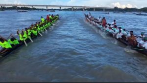 Traditional boat race draws crowds at Baghiar Beel in Madaripur