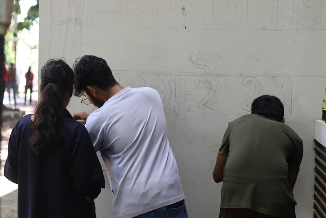CUET graffiti drawings