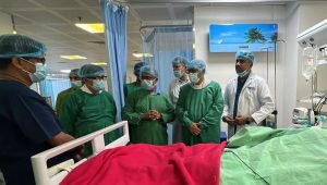 Health minister visits Chinese national, another burn victim