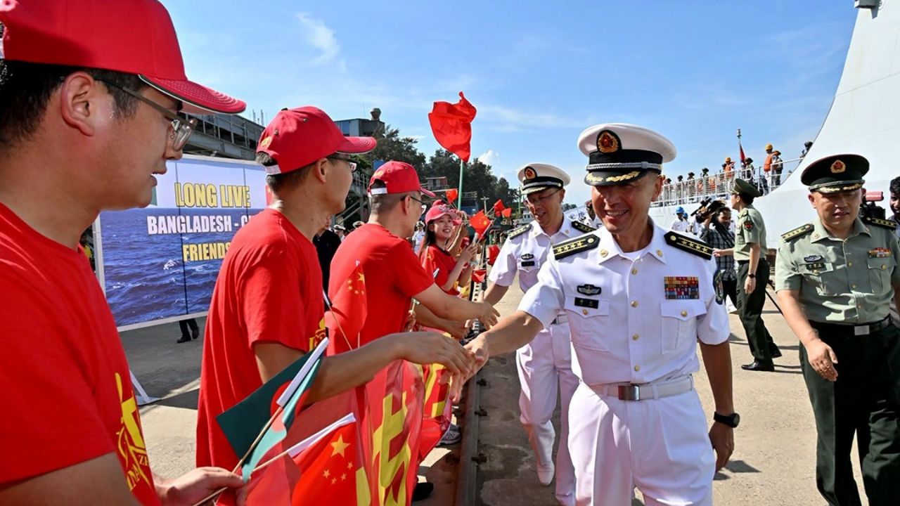 3 Chinese naval ships arrive in Ctg on five-day goodwill visit