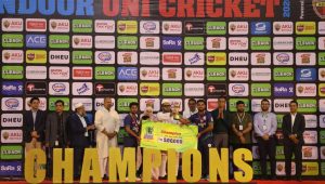 Clemon Indoor Uni Cricket concludes after 8 years