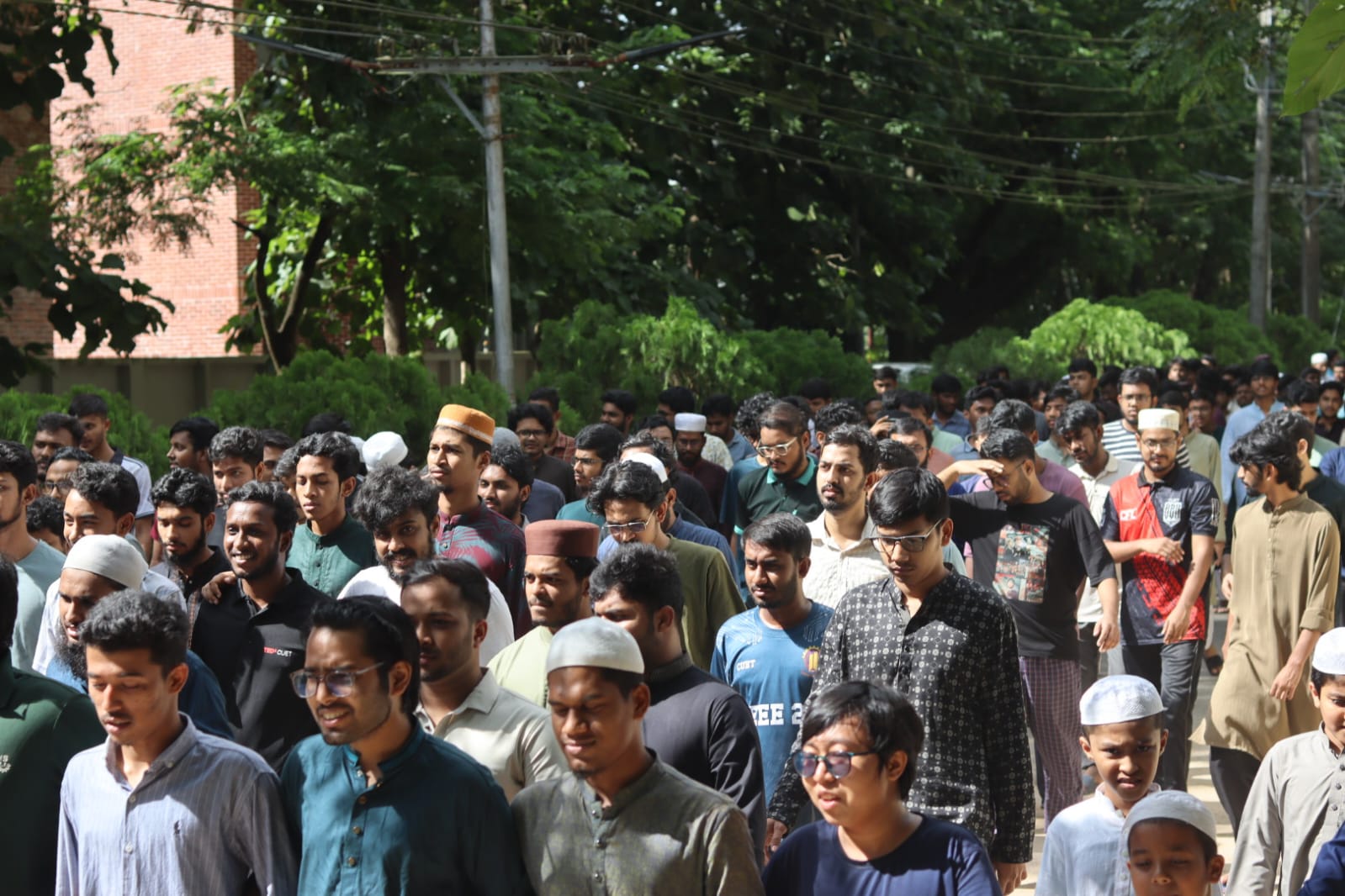 Cuet protest students officers