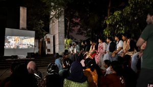 Cuet students screen ‘Bonolata Express’ at main gate to block new VC