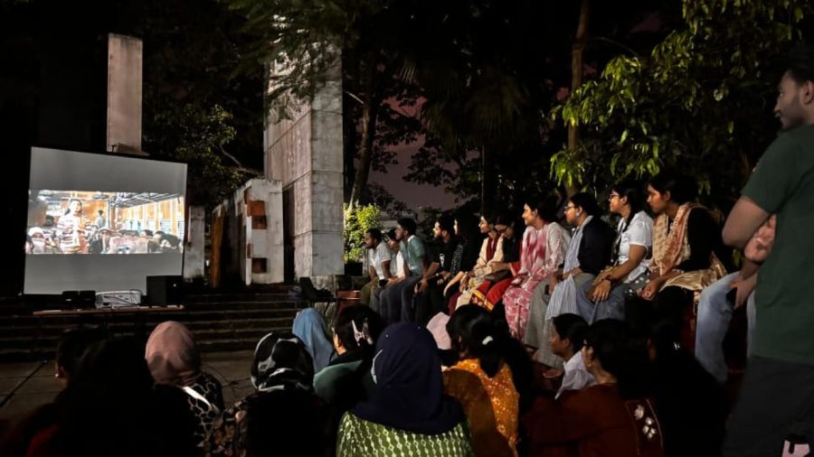 Cuet students screen ‘Bonolata Express’ at main gate to block new VC