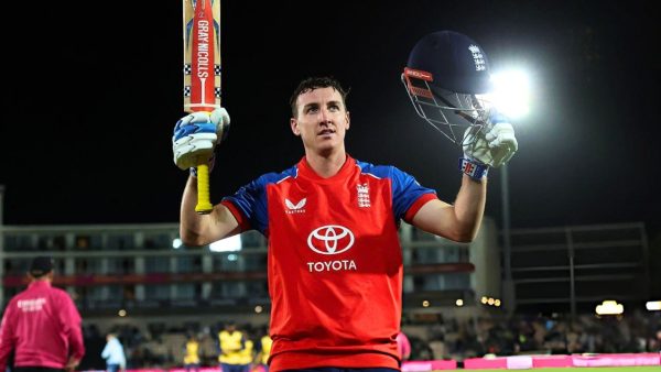 Brook smashes T20I century as England crush Sri Lanka