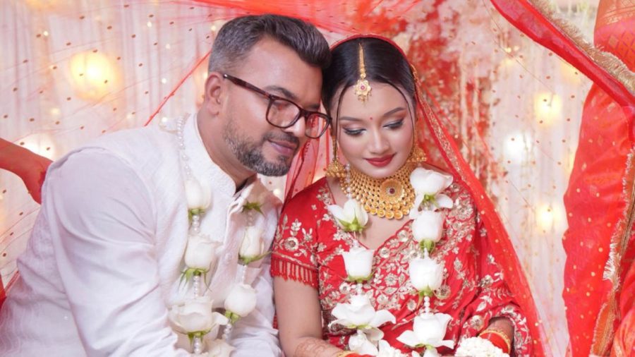 Ishrat Payel shares wedding photos with Al-Amin Chowdhury