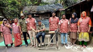 Jashore VDP member turns coconut waste into farming input