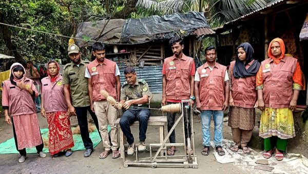 Jashore VDP member turns coconut waste into farming input