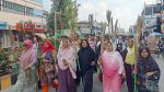 Kushtia Mohila Dal holds broom procession against Amir Hamza