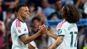Mbappe scores twice as Real Madrid thrash Rayo Vallecano